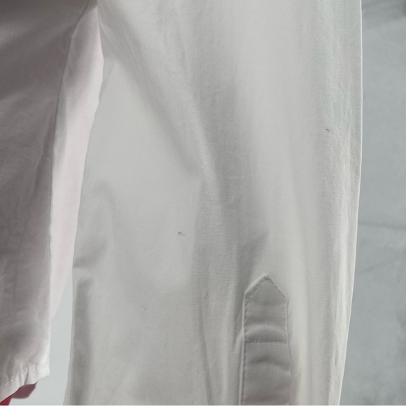 Boston Proper Long Sleeve Crisp White Button Down Collared Blouse - Picture 10 of 10
